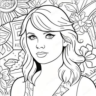 Pagina Da Colorare Di Taylor Swift Evermore 35273-29351