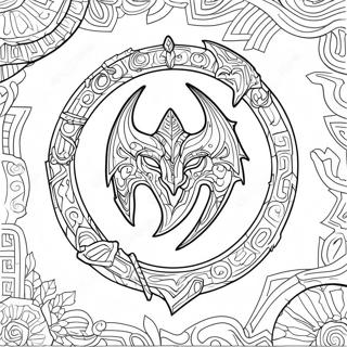 Pagina Da Colorare Logo Skyrim 35403-29456