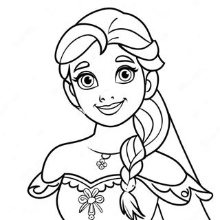 Pagina Da Colorare Delle Principesse Disney Di Frozen 3579-2906