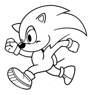 Pagina Da Colorare Di Sonic The Hedgehog Che Corre Veloce 35954-29897