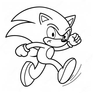 Pagina Da Colorare Di Sonic The Hedgehog Che Corre Veloce 35954-29898