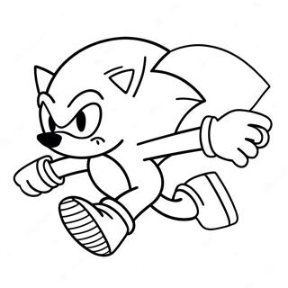 Pagina Da Colorare Di Sonic The Hedgehog Che Corre Veloce 35954-29899