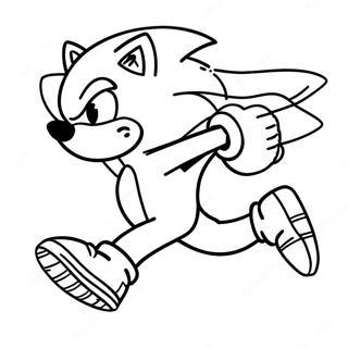 Pagina Da Colorare Di Sonic The Hedgehog Che Corre Veloce 35954-29993