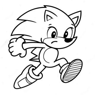 Pagina Da Colorare Di Sonic The Hedgehog Che Corre Veloce 35954-29994