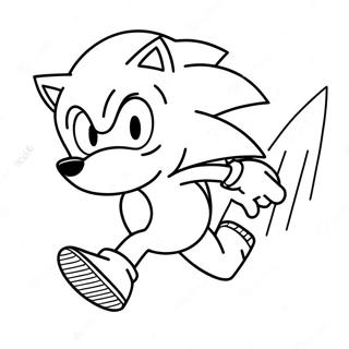 Pagina Da Colorare Di Sonic The Hedgehog Che Corre Veloce 35954-29995