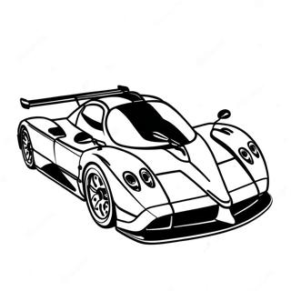 Pagina Da Colorare Di Pagani Zonda In Azione 36014-30054