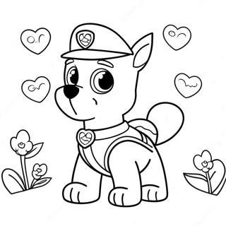 Pagina Da Colorare San Valentino Paw Patrol 36203-30198