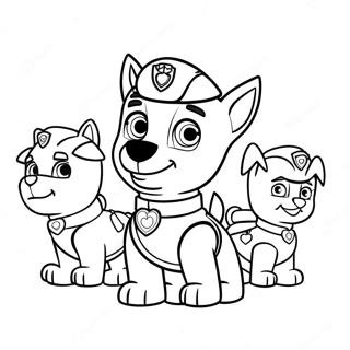 Pagina Da Colorare San Valentino Paw Patrol 36203-30199