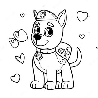 Pagina Da Colorare San Valentino Paw Patrol 36203-30200