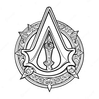 Pagina Da Colorare Del Logo Di Assassins Creed 36263-30250