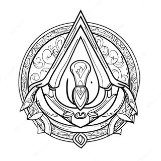 Pagina Da Colorare Del Logo Di Assassins Creed 36263-30252