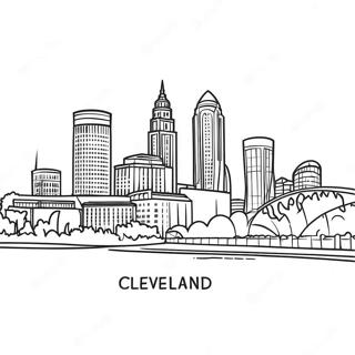 Pagina Da Colorare Dello Skyline Di Cleveland 36796-30651