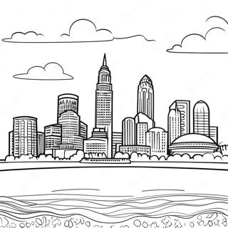 Pagina Da Colorare Dello Skyline Di Cleveland 36796-30652