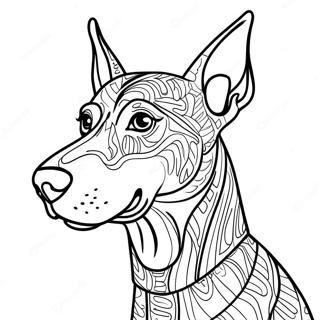 Dobermann Pagine Da Colorare