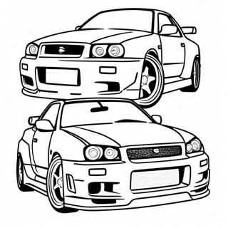 Pagina Da Colorare Della Nissan Skyline R34 36965-30782