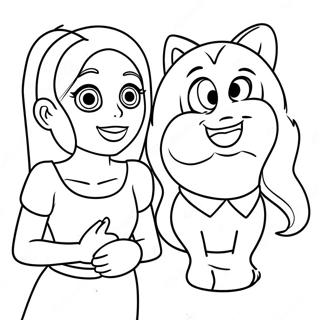 Sam E Cat Pagine Da Colorare