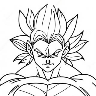 Pagina Da Colorare Della Maestosa Trasformazione Super Saiyan 4 36996-30820