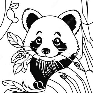 Pagina Da Colorare Di Un Panda Rosso 3699-3003