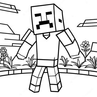 Villager Di Minecraft Pagine Da Colorare