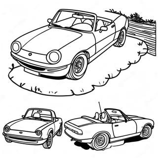 Pagina Da Colorare Della Miata Cabriolet Classica 37126-30920