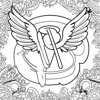 Pagina Da Colorare Del Logo Degli Angels Di Baseball 37205-30975