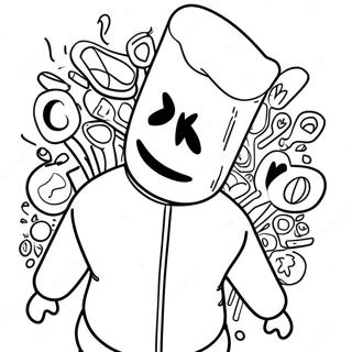 Marshmello Pagine Da Colorare