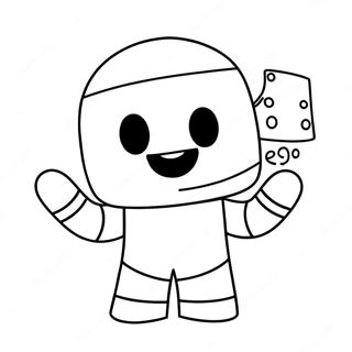 Pagina Da Colorare Del Personaggio Marshmello Carino 37276-31040