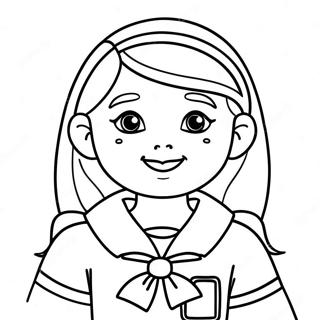 Pagina Da Colorare Del Giuramento Colorato Delle Girl Scout 37336-31094