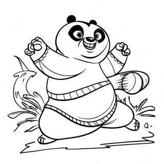 Pagina Da Colorare Di Kung Fu Panda 3 37375-31107