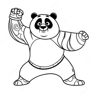 Pagina Da Colorare Di Kung Fu Panda 3 37375-31108