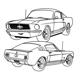 Pagina Da Colorare Della Mustang Gt Classica 3740-3039