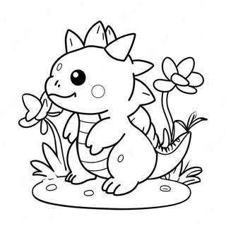 Pagina Da Colorare Di Un Carino Venusaur Con Fiori 37516-31227