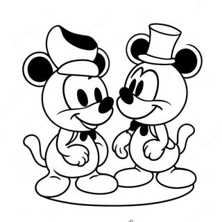 Mickey E Minnie Innamorati Da Colorare 37647-31318