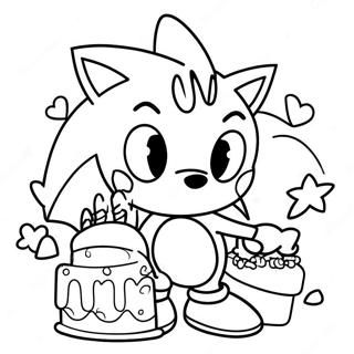 Buon Compleanno Sonic Pagine Da Colorare