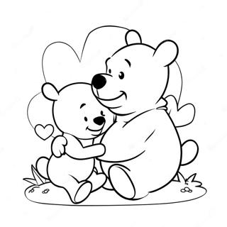 Pagina Da Colorare Di Winnie The Pooh Per San Valentino 37856-31488