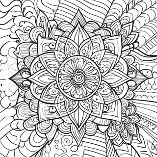 Mandala Per Il Sollievo Dallansia Pagina Da Colorare 37946-31574