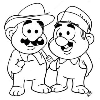 Pagina Da Colorare Di Burt E Ernie 38316-31857