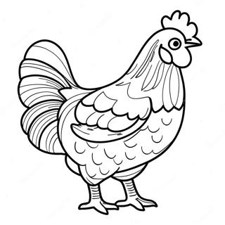 Pagina Da Colorare Di Un Pollo 38356-31886