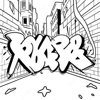 Pagina Da Colorare Di Graffiti Urbani 38427-31943