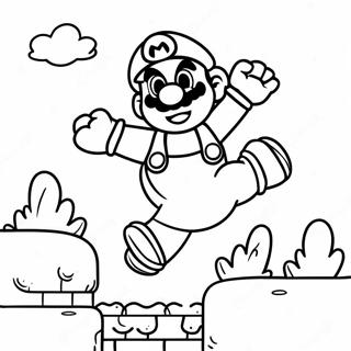 Pagina Da Colorare Di Mario Che Salta Sopra Goomba 38447-31970