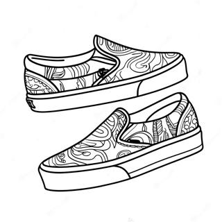 Pagina Da Colorare Di Sneakers Vans Slip On 38467-31994