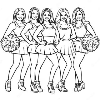 Pagina Da Colorare Delle Cheerleader Degli Atlanta Falcons 38637-32117