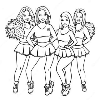 Pagina Da Colorare Delle Cheerleader Degli Atlanta Falcons 38637-32120