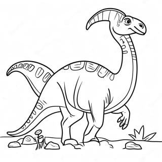 Pagina Da Colorare Di Parasaurolophus 38666-32142