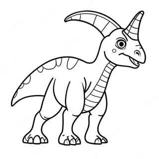 Pagina Da Colorare Di Parasaurolophus 38666-32144