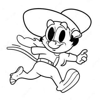 Pagina Da Colorare Di Speedy Gonzales Che Corre Veloce 38767-32223