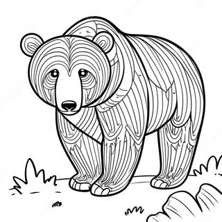 Orso Marrone Pagine Da Colorare