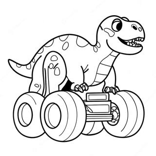 Pagina Da Colorare Monster Truck Dinosaurio Ferocissimo 39128-32499