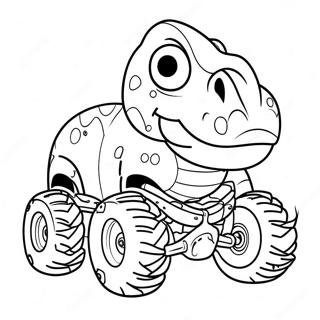 Pagina Da Colorare Monster Truck Dinosaurio Ferocissimo 39128-32500