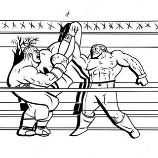 Pagina Da Colorare Del Match Di Campionato Wwe 39218-32570